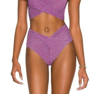 NEW Beach Riot‎ Zurie Bikini Bottoms in purple, size S